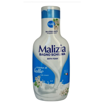 MALIZIA BAGNO SCHIUMA CREMA DI LATTE - PŁYN DO KĄPIELI MLECZNY (1000 ml)